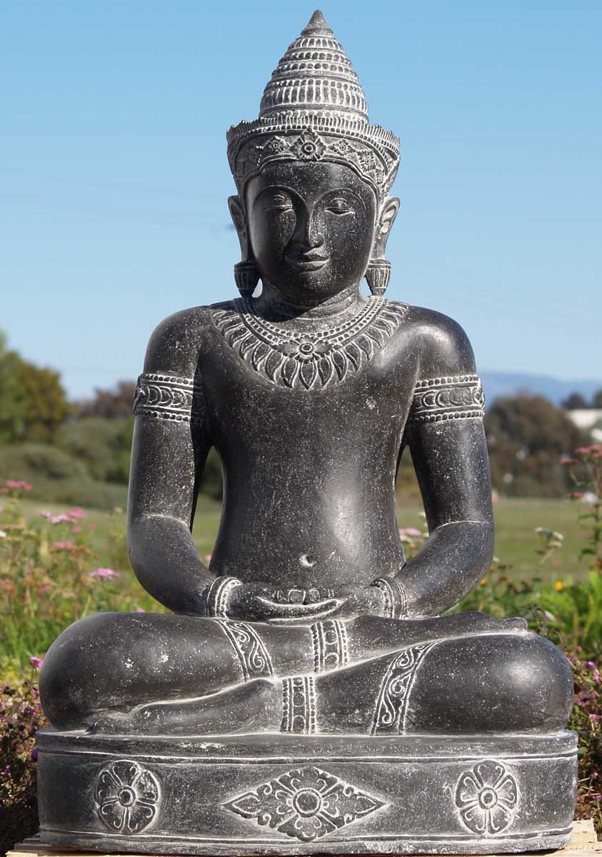 Stunning Khmer Buddha Sculpture 42"