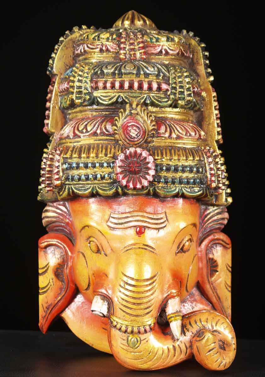 Wooden Ganesh Wall Handing 20"