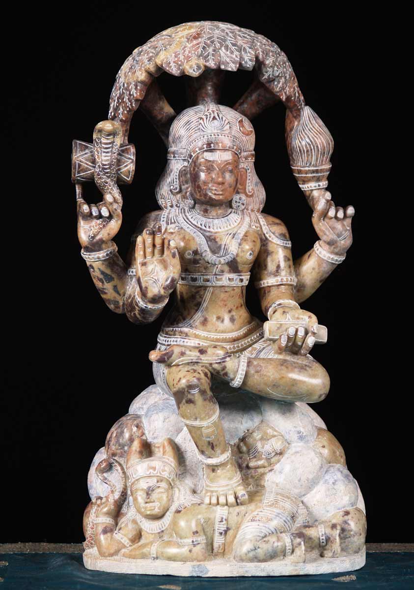 Marble Shiva as Dhakshinamurthi 16.5"