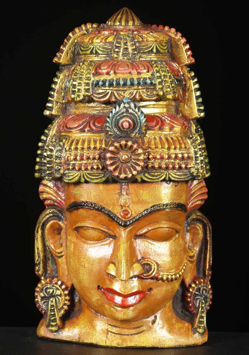Wood Parvati Wall Hanging 18"