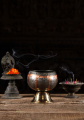 Small Copper Buddhist Monk Alms Bowl or Offering Bowl for Lord Buddha 5"