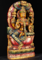 Colored Seated Lakshmi Statue 18"