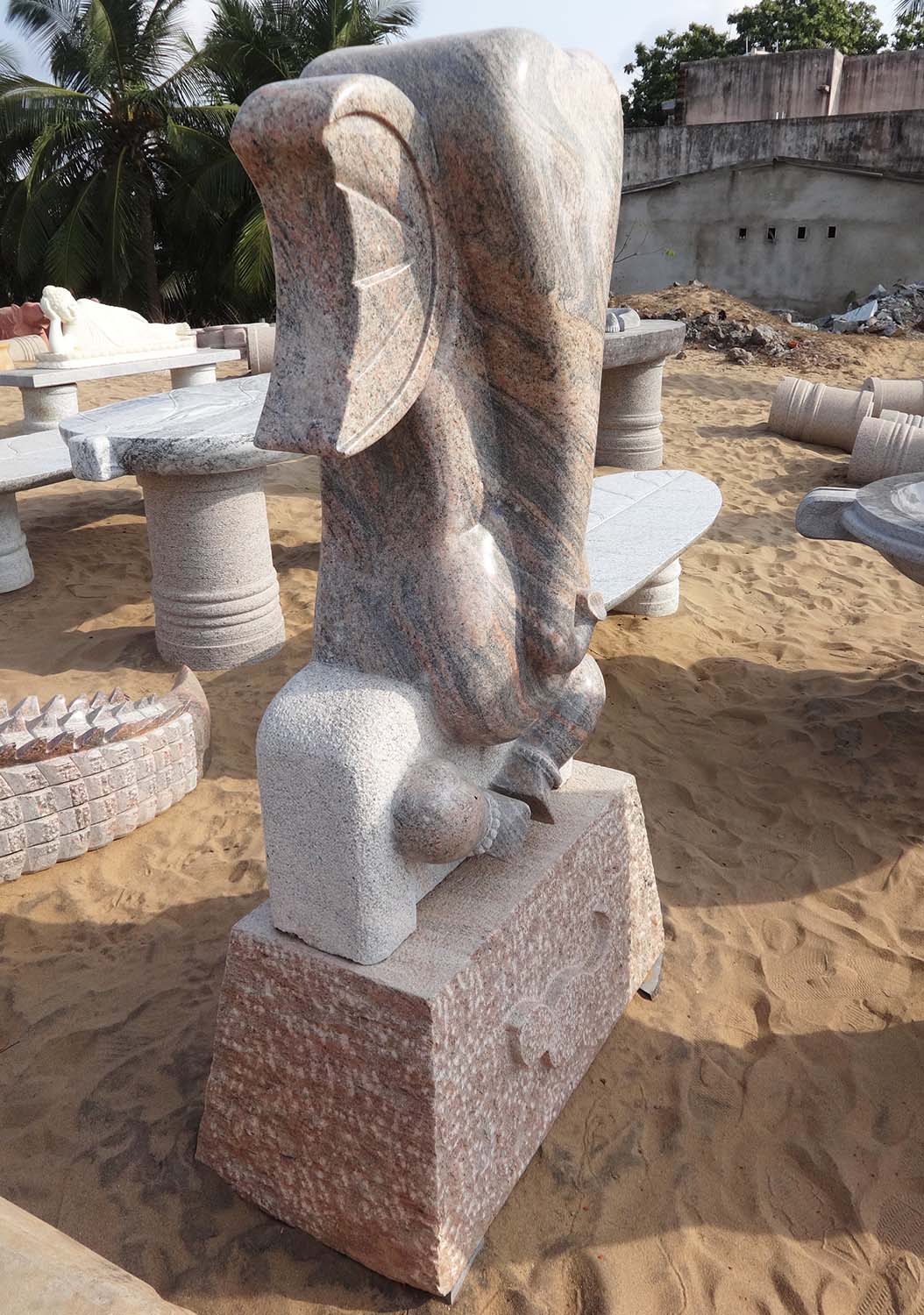 Modern Abstract Ganesh Statue 53"