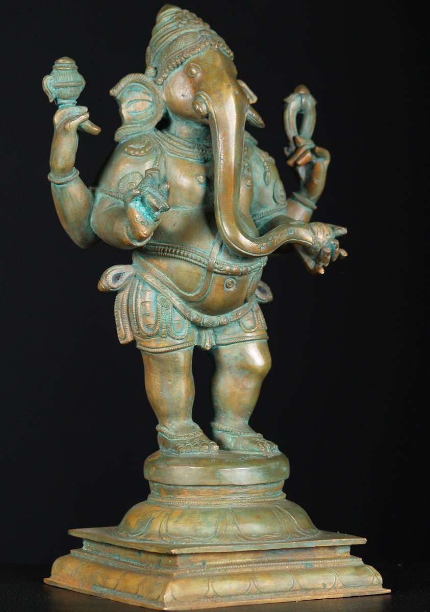 Bronze Classic Ganesh Statue 12"