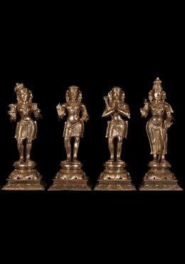 BRAHMA Kopf Miniatur Figur BRONZE Hinduismus INDIEN 2,8 cm 