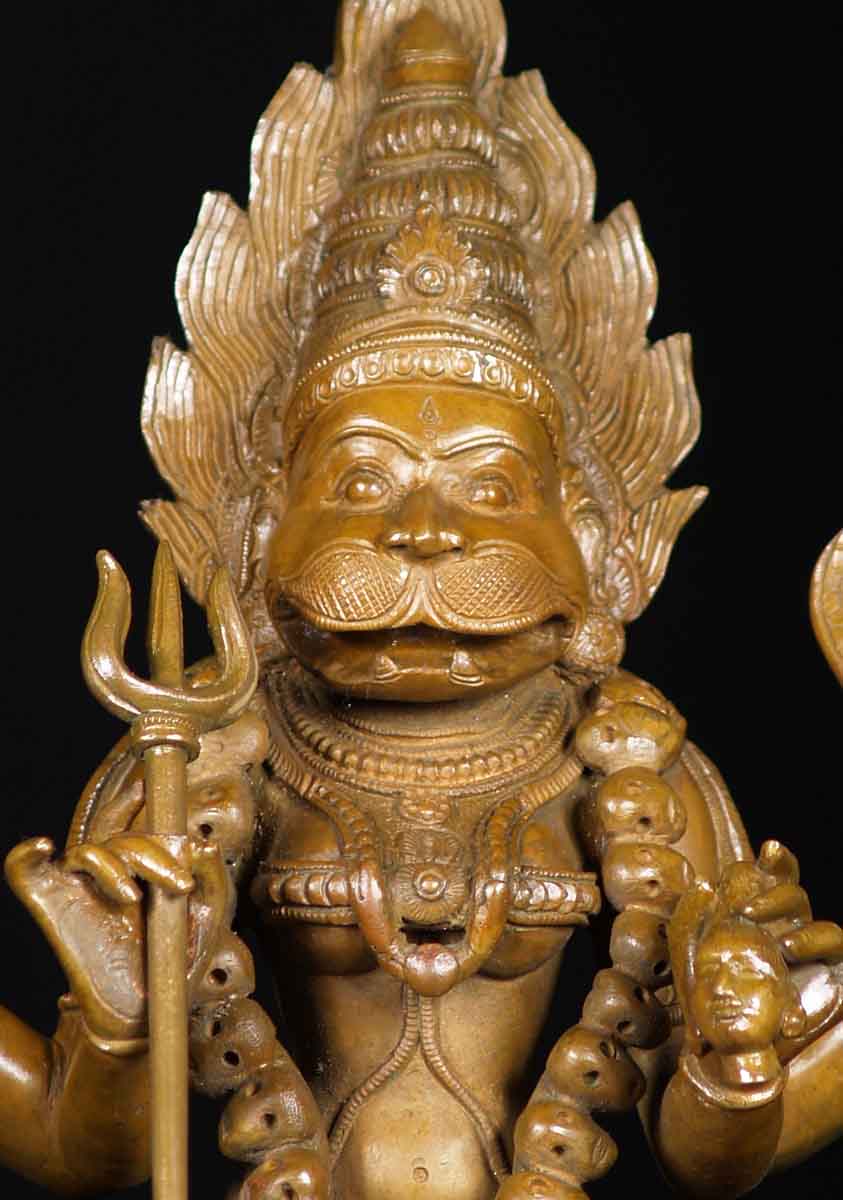 Pratyangira Devi Statue with Lion 20"
