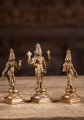 Bronze Vishnu Set with Shreedevi & Bhudevi 6"