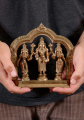 Bronze Vishnu Set with Shreedevi & Bhudevi 7"