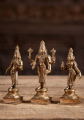 Bronze Vishnu Set with Shreedevi & Bhudevi 6"