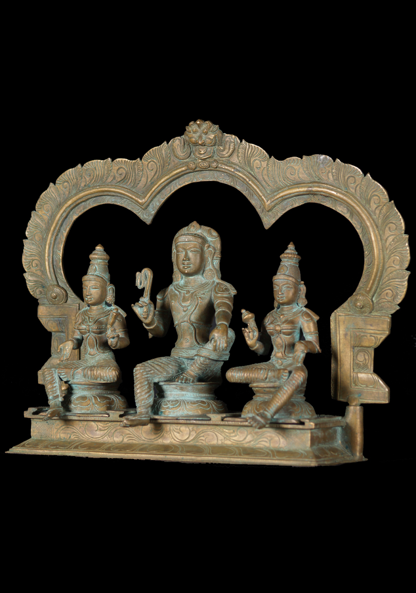 Hindu Village God Ayyanar Statue 12"