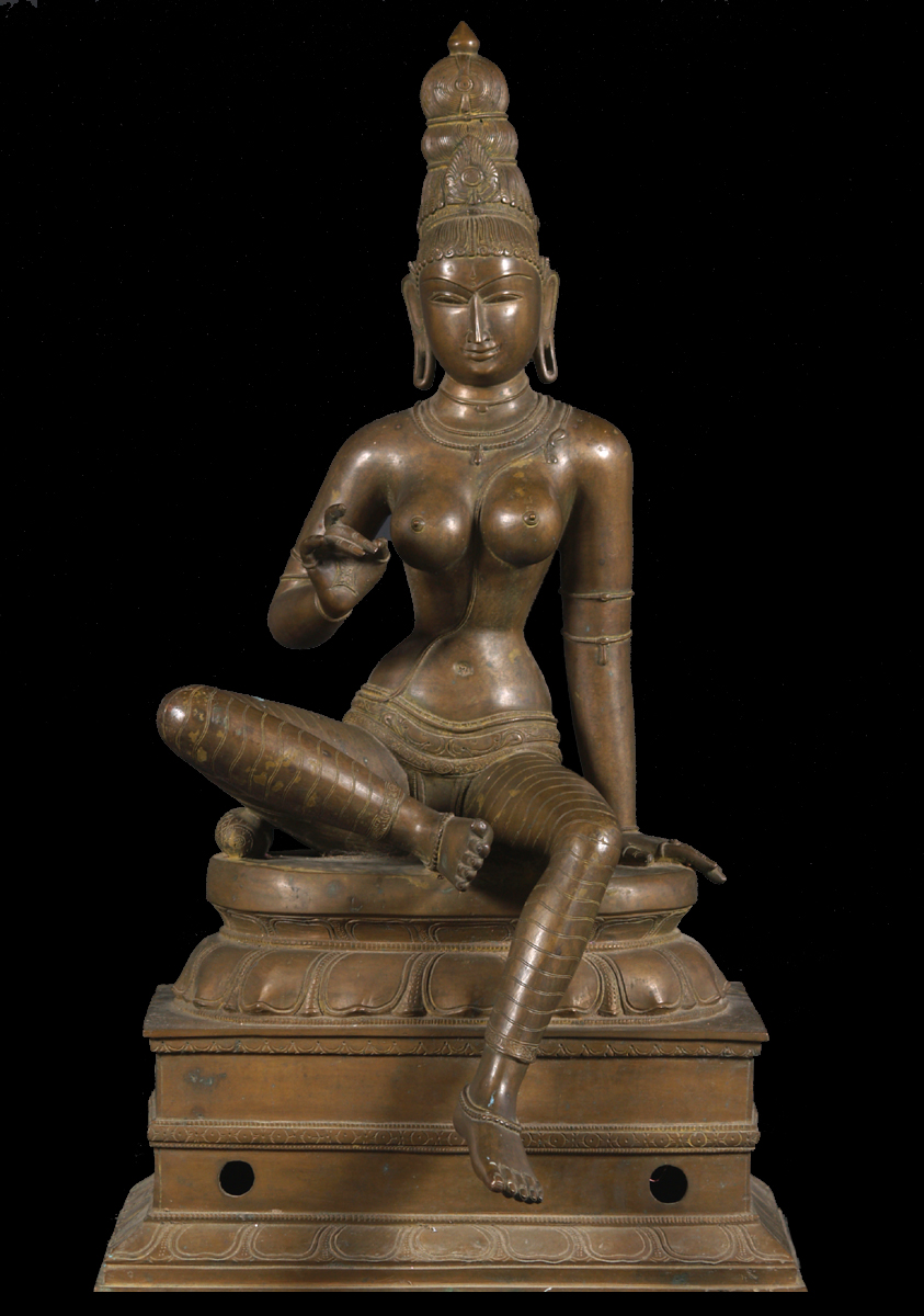 Bronze Parvati as Bogashakti Statue 32"