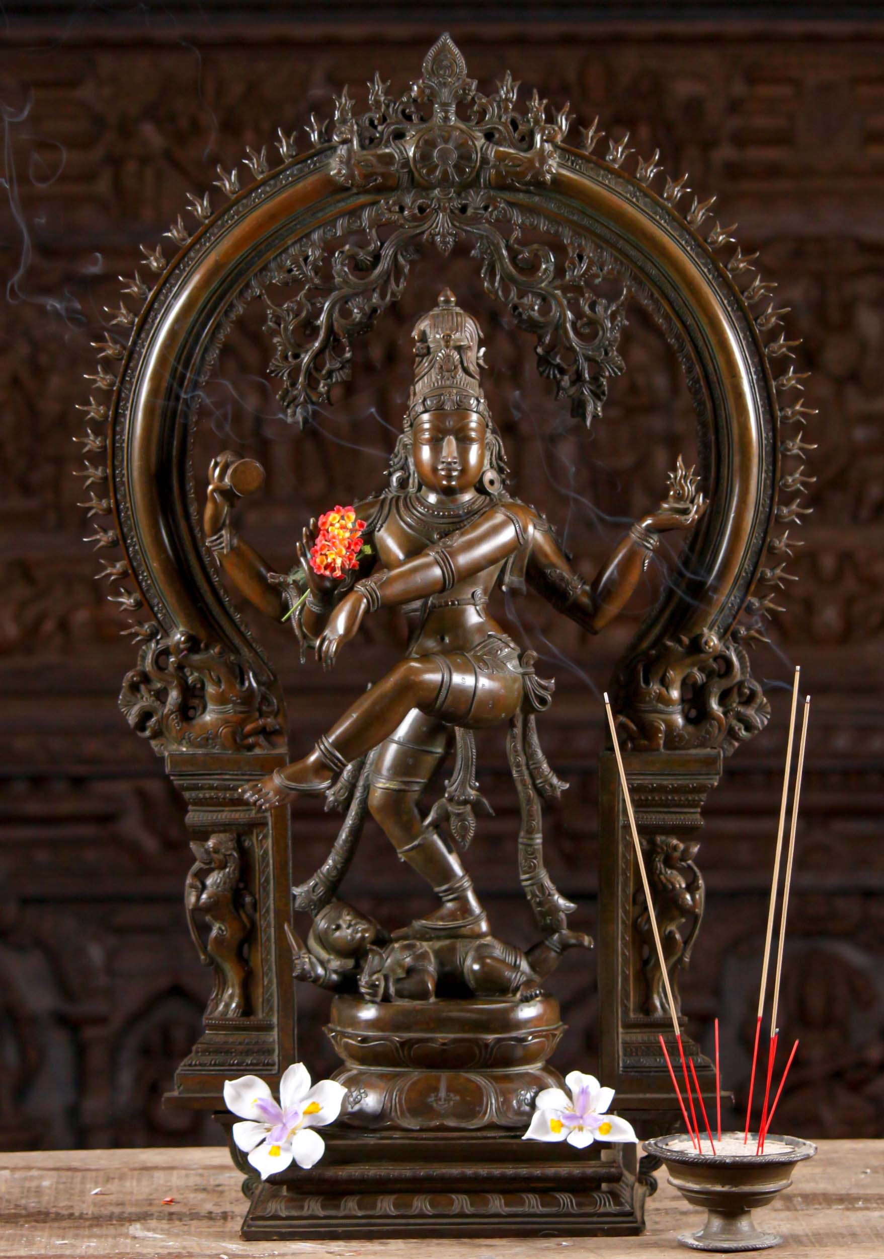 SOLD Bronze Masterpiece Shiva Murti as the Lord of Dance; Nataraja the  Creator & Destroyer 29