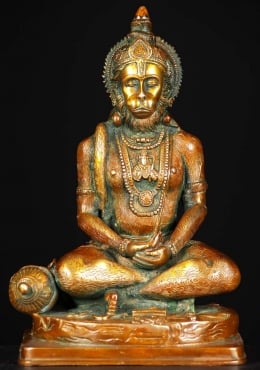 Hindu Gott Krishna Ganesh Shiva Hanuman Budha Devi 12 Mini Messing Statue Figur 