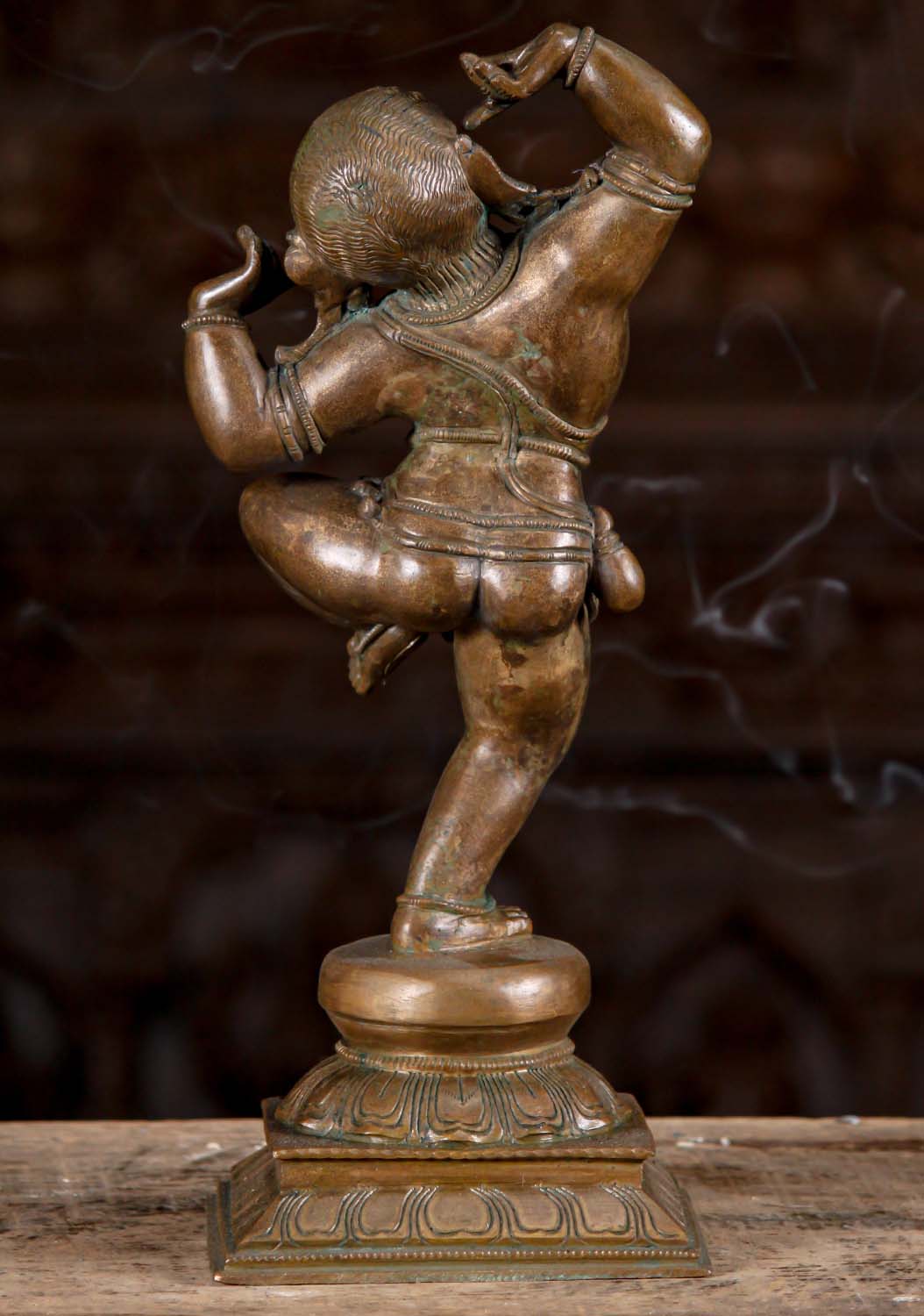 Bronze Krishna Bala Dancing Statue 16"