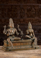 Bronze Somaskanda, Shiva, Parvati & Murugan 15"