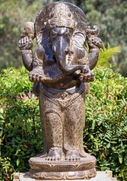 SOLD Stone Balinese Ganesh Statue 24