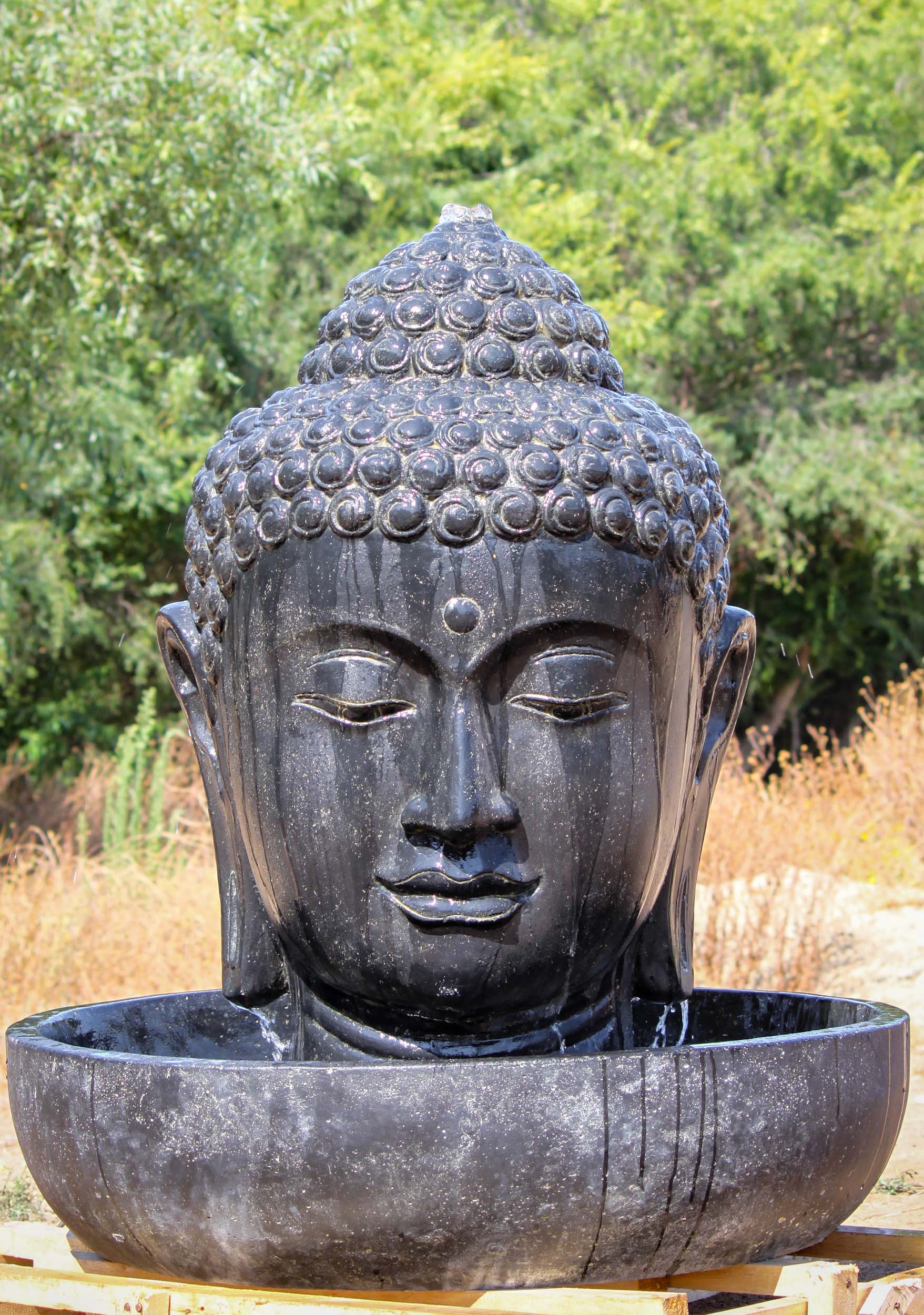 Image of Buddha Head Water Fountain