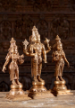 Bronze Vishnu Set with Shreedevi & Bhudevi 17"