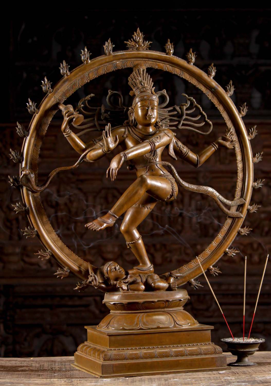 SOLD Stunning Hand Crafted Bronze Sculpture of Hindu God Shiva as ...