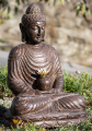 Stone Dyhana Mudra Garden Buddha Sculpture Holding Alms Bowl Perfect for Home Garden 22'