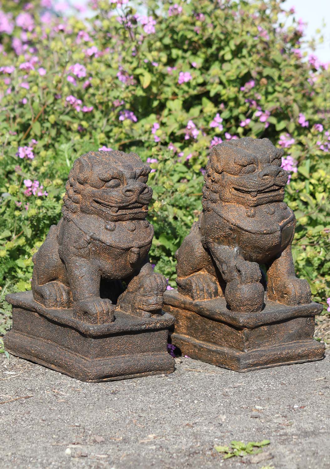 small dog statues for garden