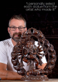Cooper Nepalese Ganesha Statue Dancing on Vahana Mooshika with Beautiful Arch and 12 Arms 19"