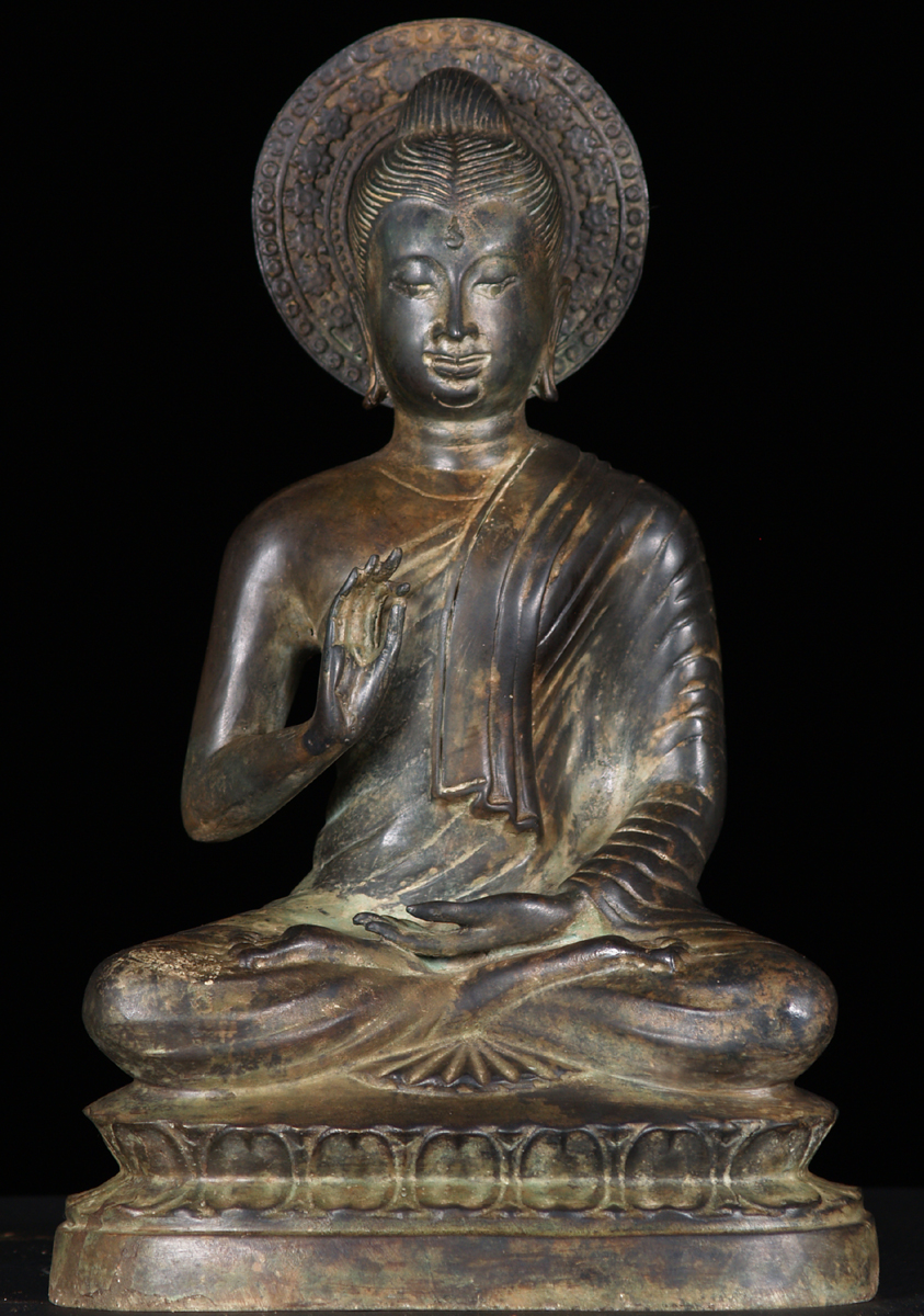 Gandhara Teaching Buddha Statue 15"