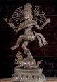 Indonesian Style Brass Hindu God Shiva as the Lord of Dance Nataraja Dancing without Arch 29"
