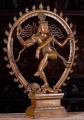 Nataraja Statue, Dancing Shiva as the Lord of Dance, with Oval Flaming Arch Cast in Bronze 30"