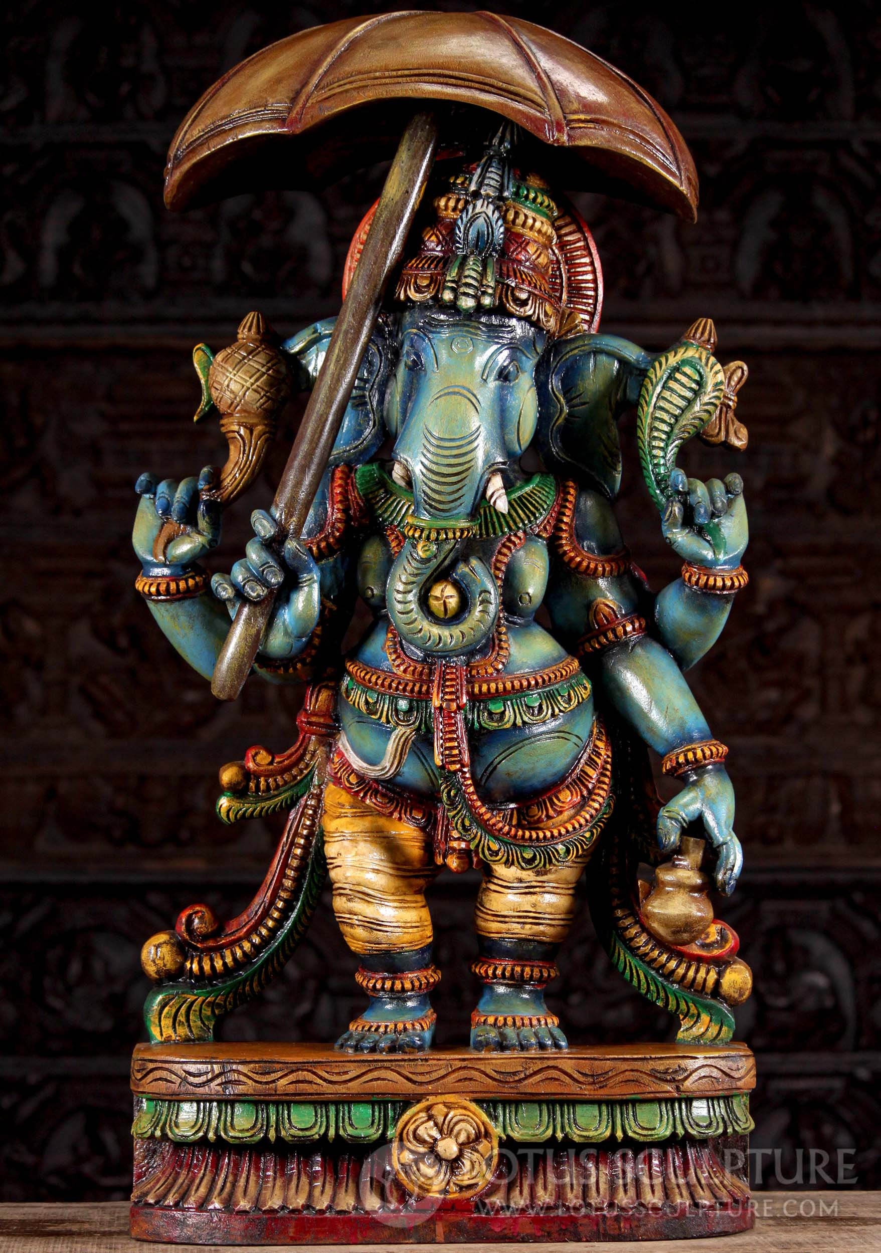 Hand painted Ganesh from India