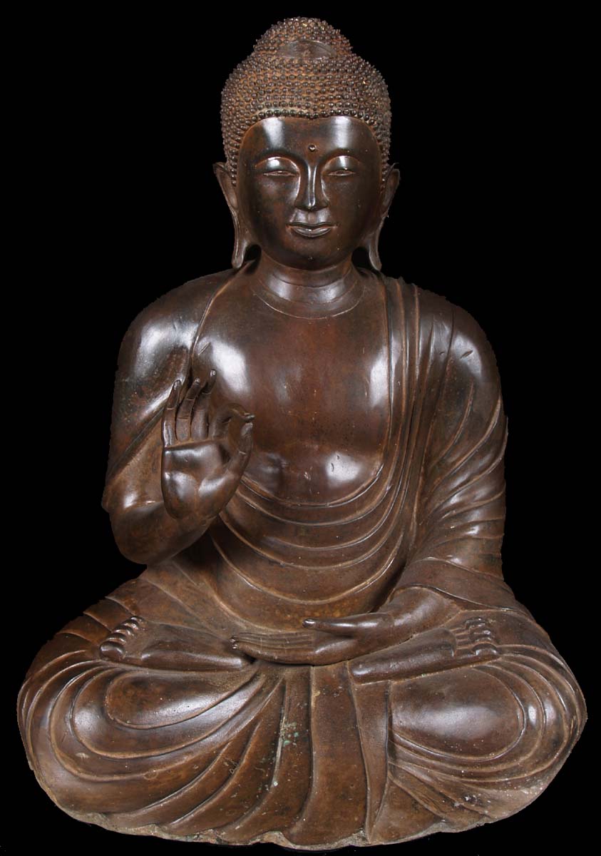 Vitarka Mudra Japanese Buddha Statue 26"