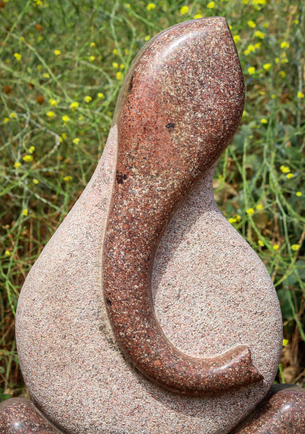 Tall Multi Colored Modern Abstract Ganesh Carving Hand Carved in South India 36"