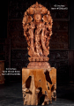 Hand-Carved Wooden Kwan Yin with Nectar Vase & Pearl of Light on Lotus Base 45"