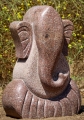 Granite Abstract Modern Ganesh Sculpture Red Multi Colored Perfect in Any Garden 30"