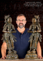 South Indian Panchaloha Bronze Deepa Lakshmi Statue with Lamp, Ideal for Diwali Festival 30"