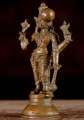 Bronze Statue of Vishnu's Avatar Varaha with Earth on Snout in Abhaya Mudra 6"