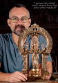 Shakti Statue with Crown of Flames - Symbol of Divine Energy Polished Indian Bronze 17"