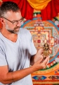 Lakshmi Statue Brass Small Altar Goddess in Abhaya & Varada Mudra on Lotus 4"