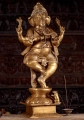 Large Brass Dancing Ganesha Statue Holding His Tusk He Used to Write the Mahabharata Epic 43"