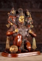 Hanuman Kneeling with Rama & Lakshmana on His Shoulders, The Hereos of the Ramayana 12"