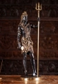 Shiva Brass Standing Statue Holding Large Trident& Drum with Cobra Around His Neck 26"