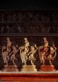 Gopal Krishna Statue Playing the Flute with His Beloved Radha Dancing to His Melodies Brass 17"