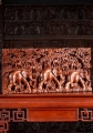 Majestic Herd of Elephants in The Jungle Hand-Carved Wooden Panel 39"