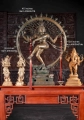 Large Nataraja Bronze Statue, Shiva as the Cosmic Dancer Cast in Bronze in South India 45"