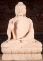 Buddha Sunar Stone Teaching Sulpture in Vitarka & Dhyana Mudras, Full Lotus 17.5"