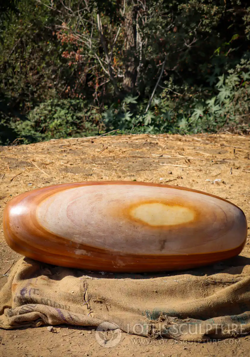 Shiva Lingam Large Narmada River Natural Sacred Stone with Eye of Shiva Marking 54"