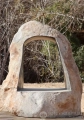 "The Portal to Infinity" Large River Stone Sculpture for Meditation & Inspired Thought 63"
