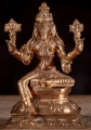 Varaha Bronze Statue Vishnu's Avatar in Abhaya & Varada Seated in Lalitasana 6"