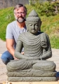 Buddha Garden Statue in Full Lotus Position and Dhyana Meditation Mudra 39"