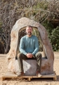 "The Portal to Infinity" Large River Stone Sculpture for Meditation & Inspired Thought 63"